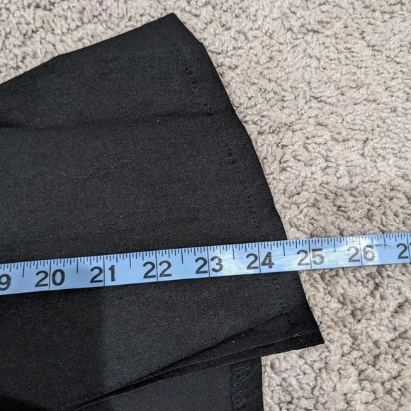 Poetry Black Peplum Blazer With Puff Shoulder Zipper front size S - Picture 9 of 9